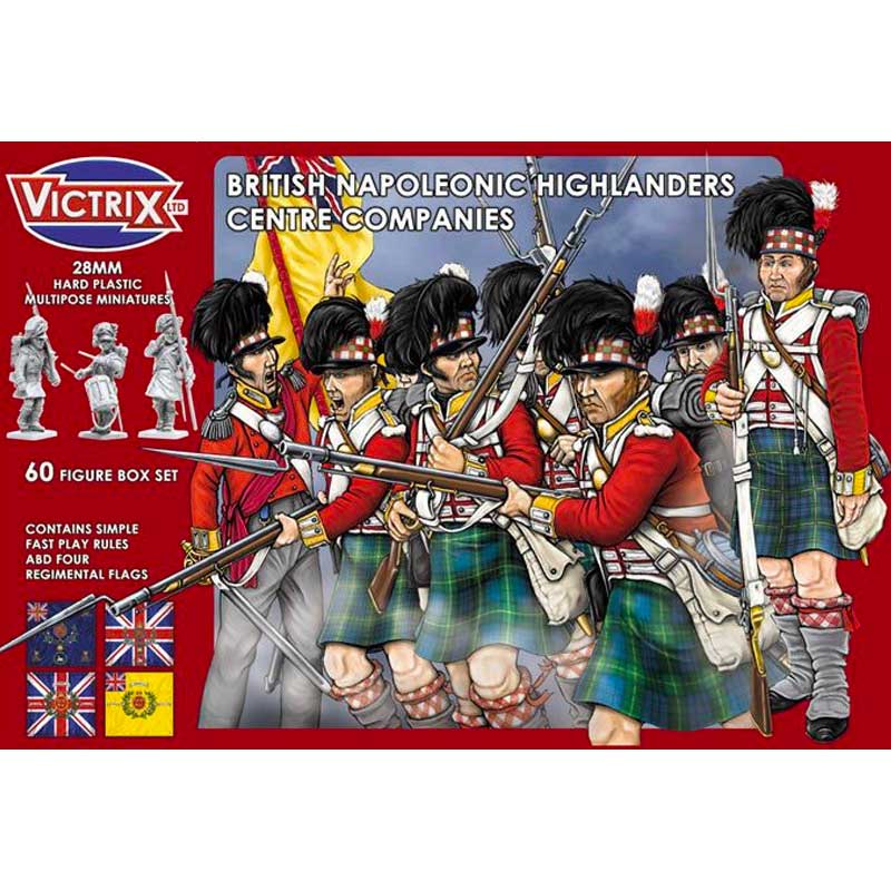 Victrix British Napoleonic Highlanders Centre Companies (28mm) VX0006