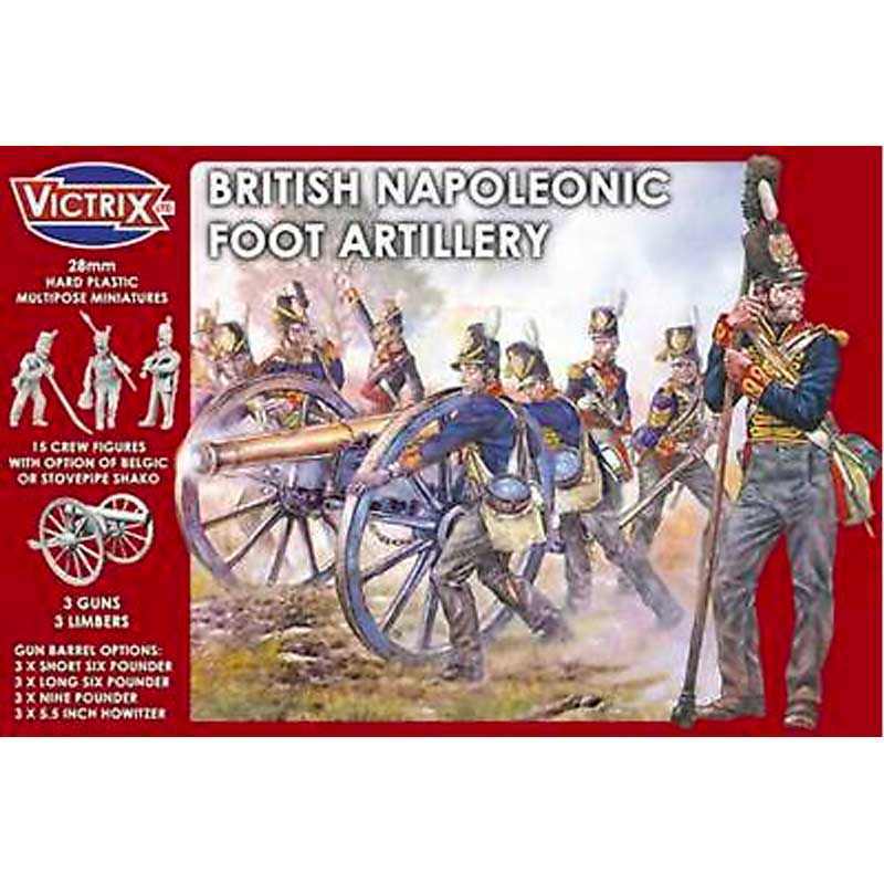 Victrix British Napoleonic Foot Artillery (28mm) VX0010