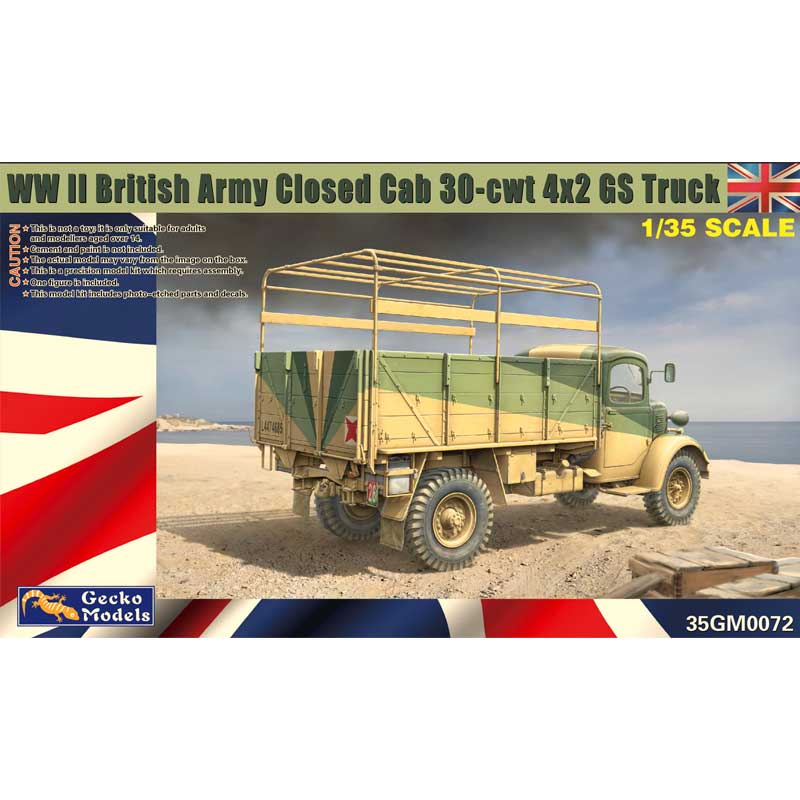 1/35 WWII British Army Closed Cab 30-cwt 4x2 GS Truck 35GM0072 Gecko Models