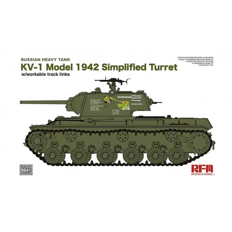 Rye Field Models KV-1 Russian Heavy Tank Model 1942 (1/35) RM5041