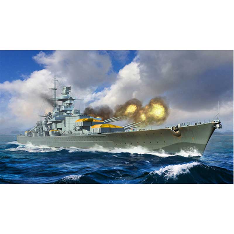 1/700 Gneisenau, WWII German Navy Battleship 06736 Trumpeter