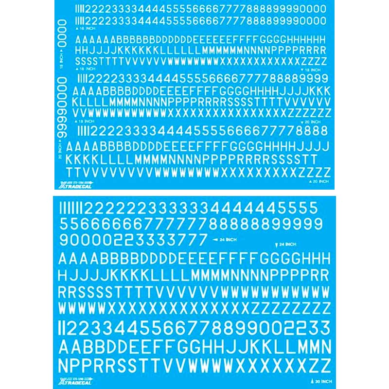 1/72 RAF Post War Serial Letters and Numbers X72129 Xtradecal