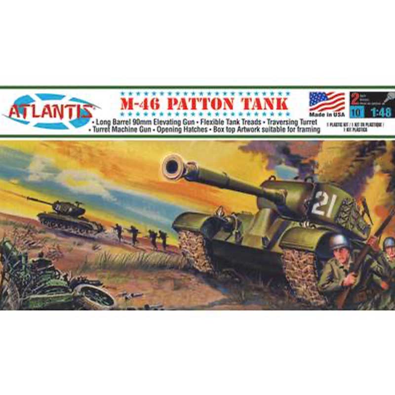 1/48 US M46 US Patton Tank CA301 Atlantis Models