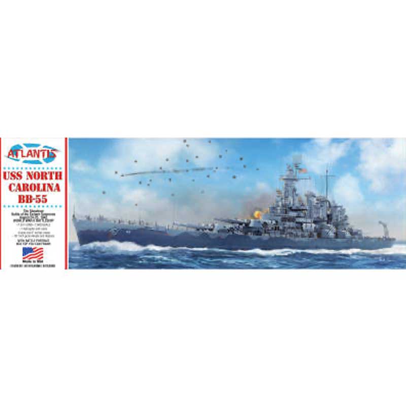 1/500 USS North Carolina BB-55 Battleship CR601 Atlantis Models