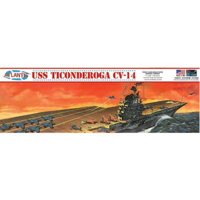 1/500 USS Ticonderoga Carrier CV14 Angled Deck Carrier CR611 Atlantis Models