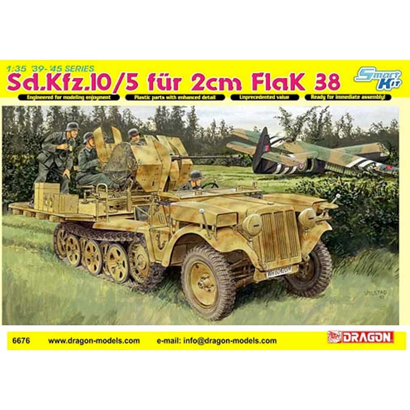 Dragon Sd.Kfz.10/5 fr 2cm FlaK 38 (1/35) 6676
