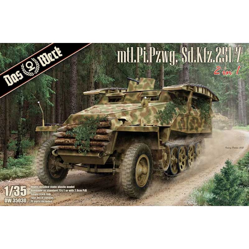 Das Werk German Half-track Sd.Kfz. 251/7 Ausf.B (1/35) DW35030
