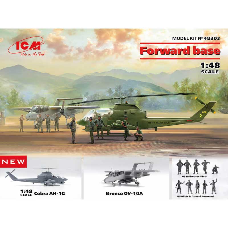 1/48 Bell Cobra AH-1G + Bronco OV-10A 48303 ICM
