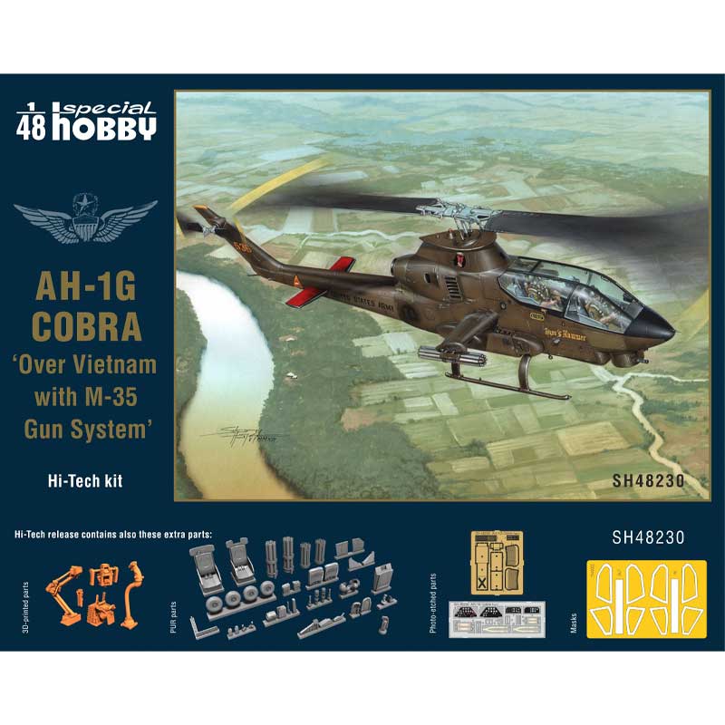 Special Hobby Bell AH-1G Cobra 'Over Vietnam with M-35 Gun System (1/48) SH48230