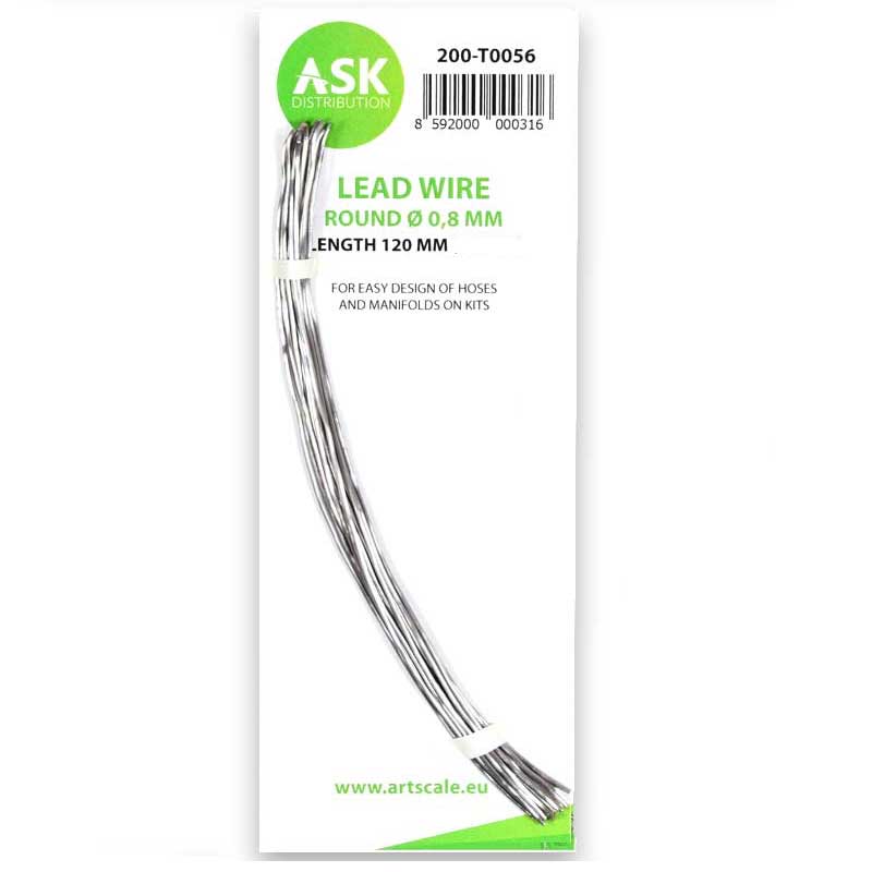Lead Wire - Round 0,8mm x 120mm ASK 200-T0056