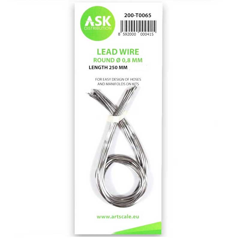 Lead Wire - Round 0,8mm X 250mm ASK 200-T0065