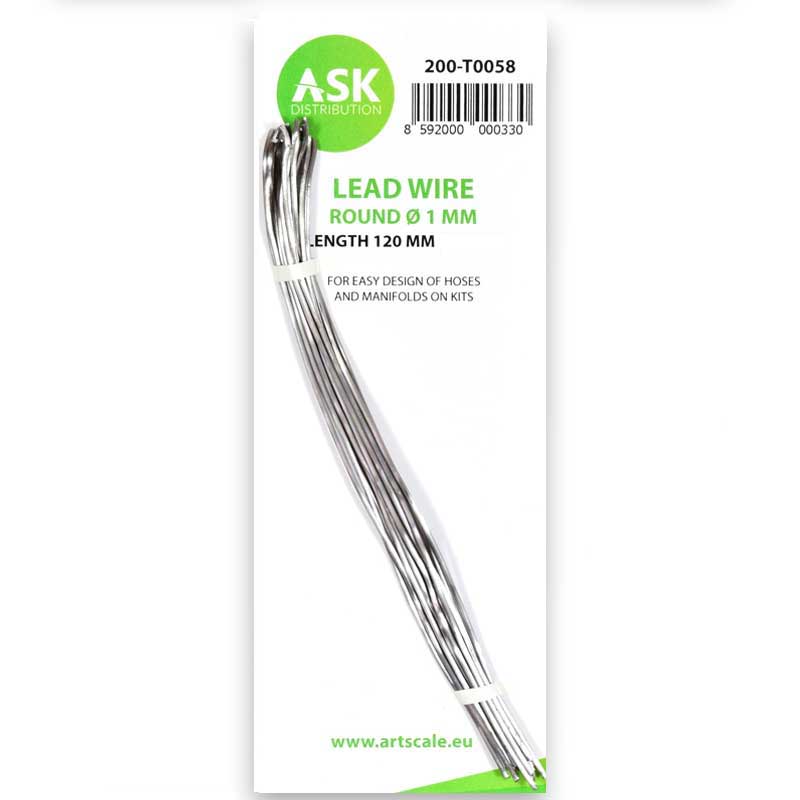 Lead Wire - Round 1mm X 120mm ASK 200-T0058