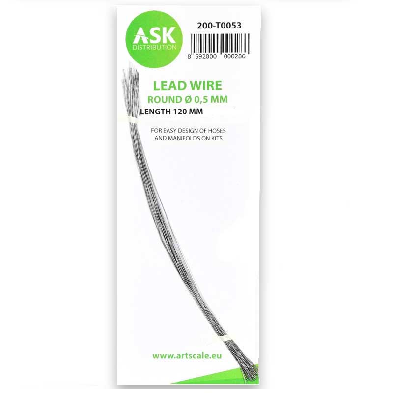 Lead Wire - Round 0,5mm x 120mm ASK 200-T0053
