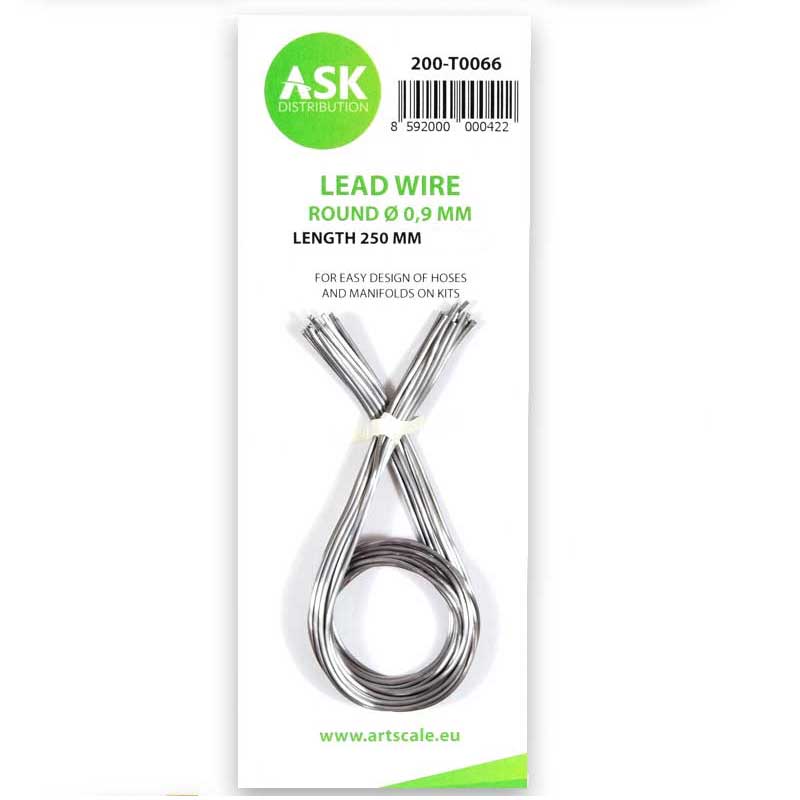 Lead Wire - Round 0,9mm x 250mm ASK 200-T0066