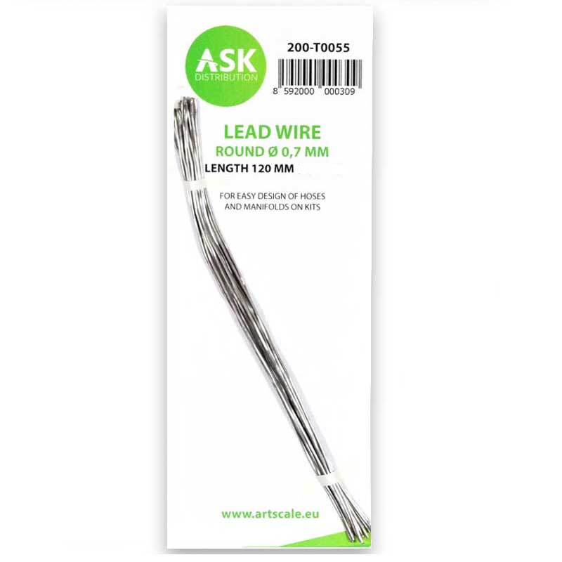 Lead Wire - Round 0,7mm x 120mm ASK 200-T0055