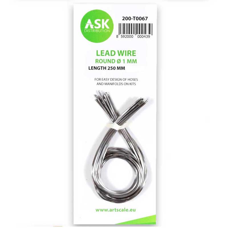 Lead Wire - Round 1mm X 250mm ASK 200-T0067