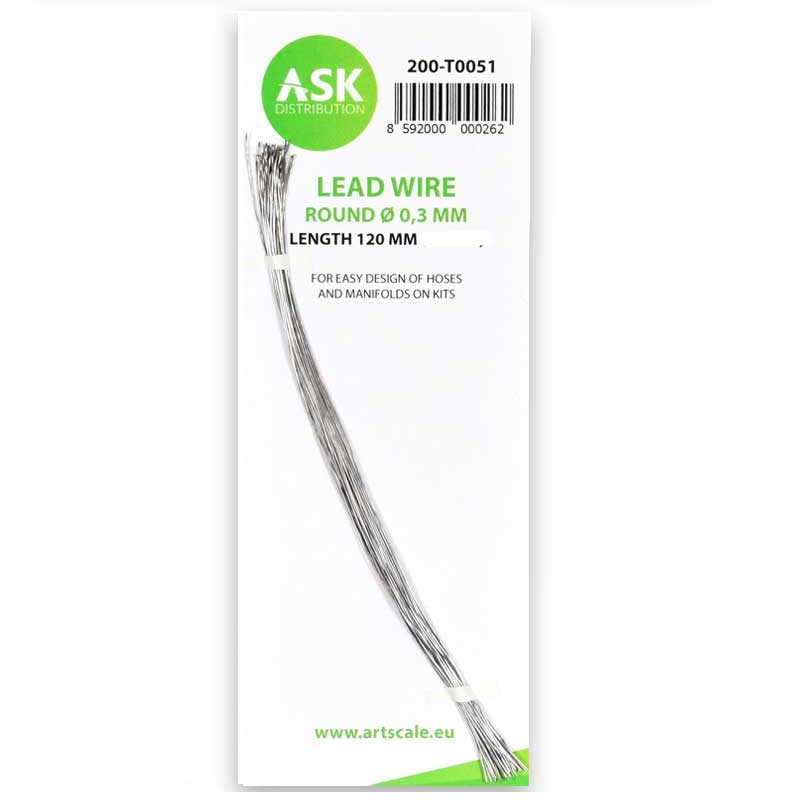 Lead Wire - Round 0,3mm X 120mm ASK 200-T0051