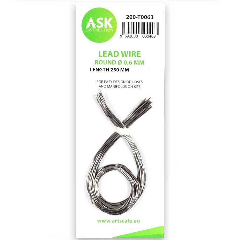 Lead Wire - Round 0,6mm x 250mm ASK 200-T0063