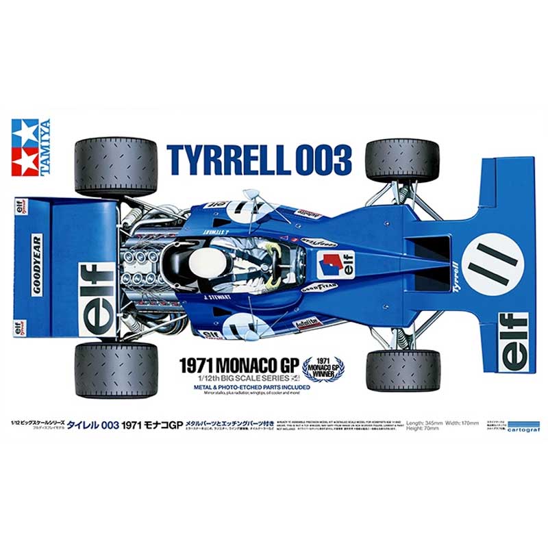Tamiya Tyrrell 003 1971 Monaco Grand Prix (1/12) 12054