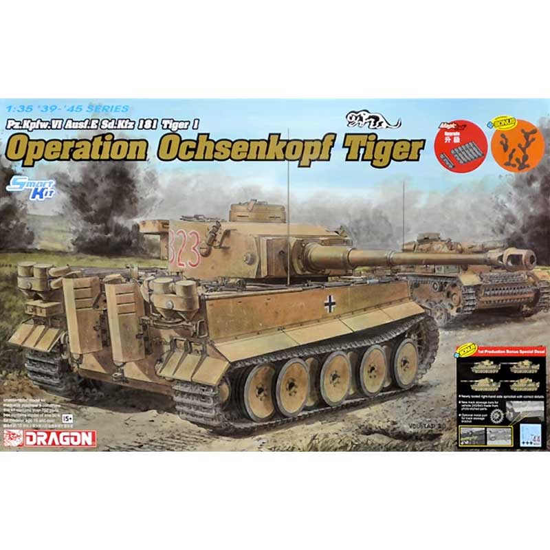 Dragon Pz.Kpfw. VI Ausf.E Sd.Kfz.181 Tiger I "Operation Ochsenkopf Tiger" (1/35) 6328