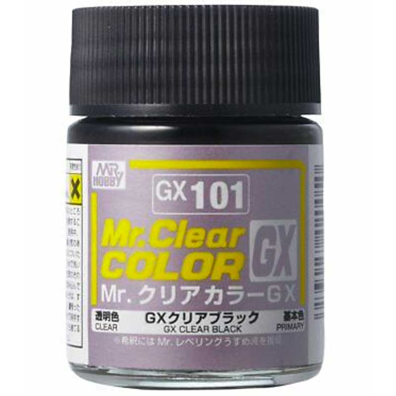 Mr Clear Color GX - Clear Black Lacquer (18ml) GX-101