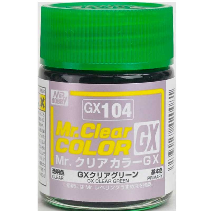 Mr Clear Color GX - Clear Green Lacquer (18ml) GX-104