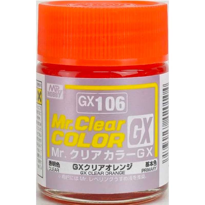 Mr Clear Color GX - Clear Orange Lacquer (18ml) GX-106