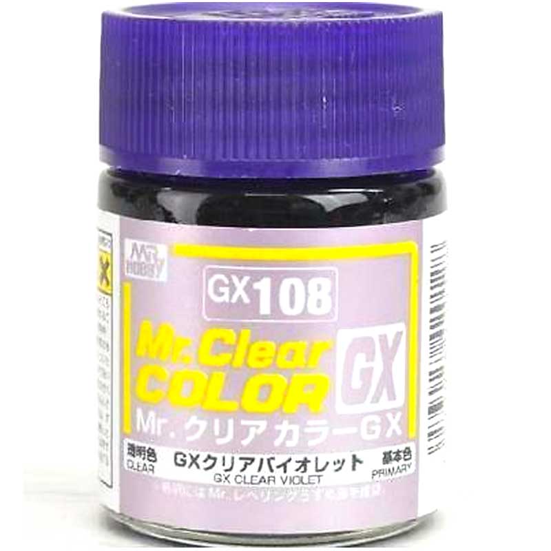 Mr Clear Color GX - Clear Violet Lacquer (18ml) GX-108