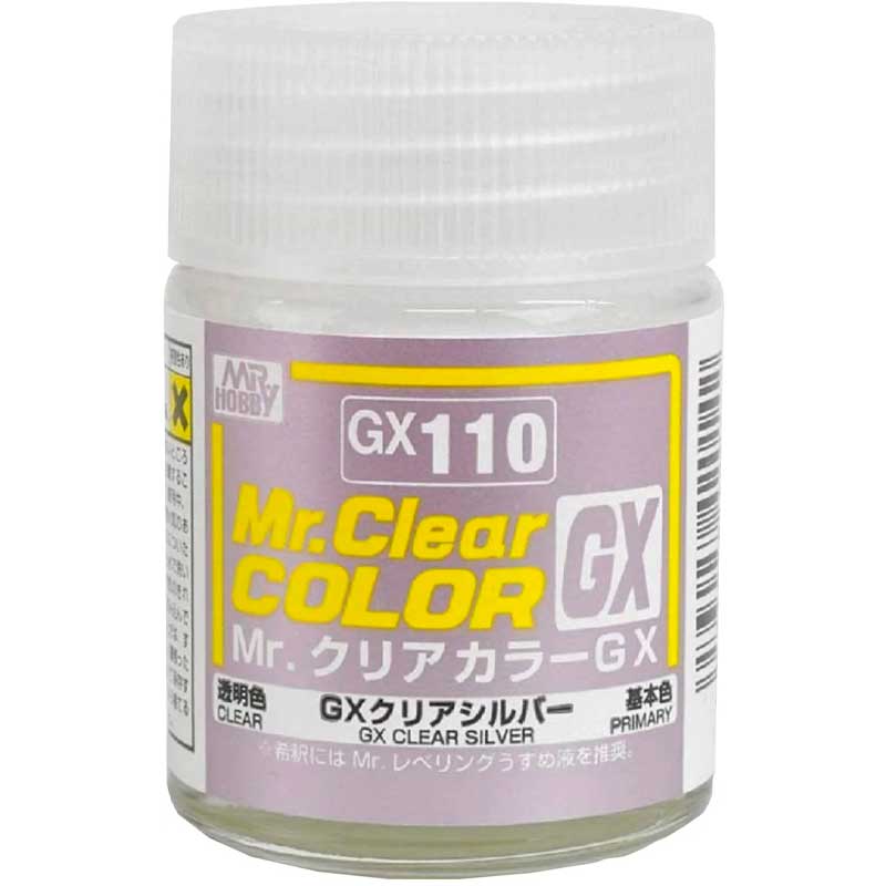 Mr Clear Color GX - Clear Silver Lacquer (18ml) GX-110