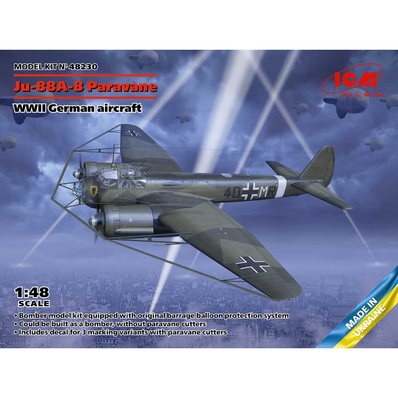 1/48 Junkers Ju-88A-8 Paravane 48230 ICM