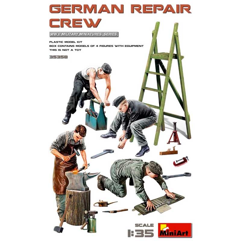 Miniart German Repair Crew (1/35) 35358