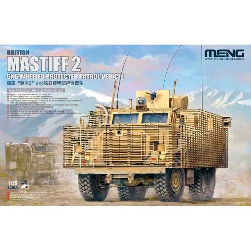 1/35 British Mastiff 2 6x6 Wheeled Protected Patrol Vehicle SS-012 Meng Model