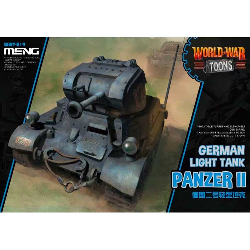 World War Toons Panzer II German Light Tank WWT-019 Meng Model