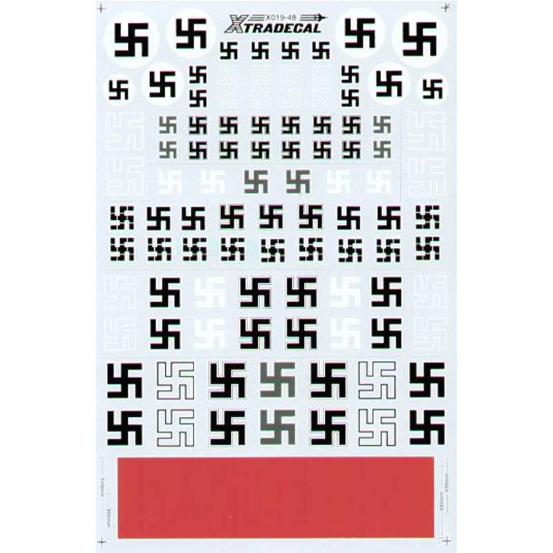 1/48 Luftwaffe/German Swastikas X48019 Xtradecal