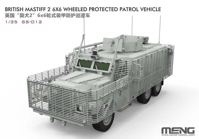 1/35 British Mastiff 2 6x6 Wheeled Protected Patrol Vehicle SS-012 Meng Model