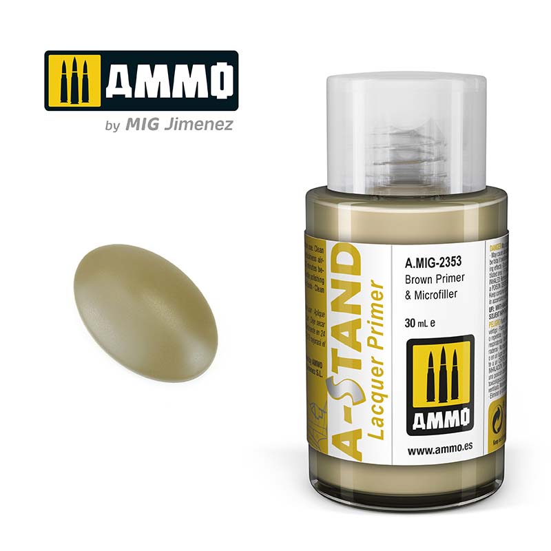 30ml Brown Primer & Microfiller Ammo A.MIG-2353