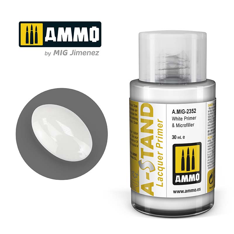30ml White Gloss Primer Ammo A.MIG-2356