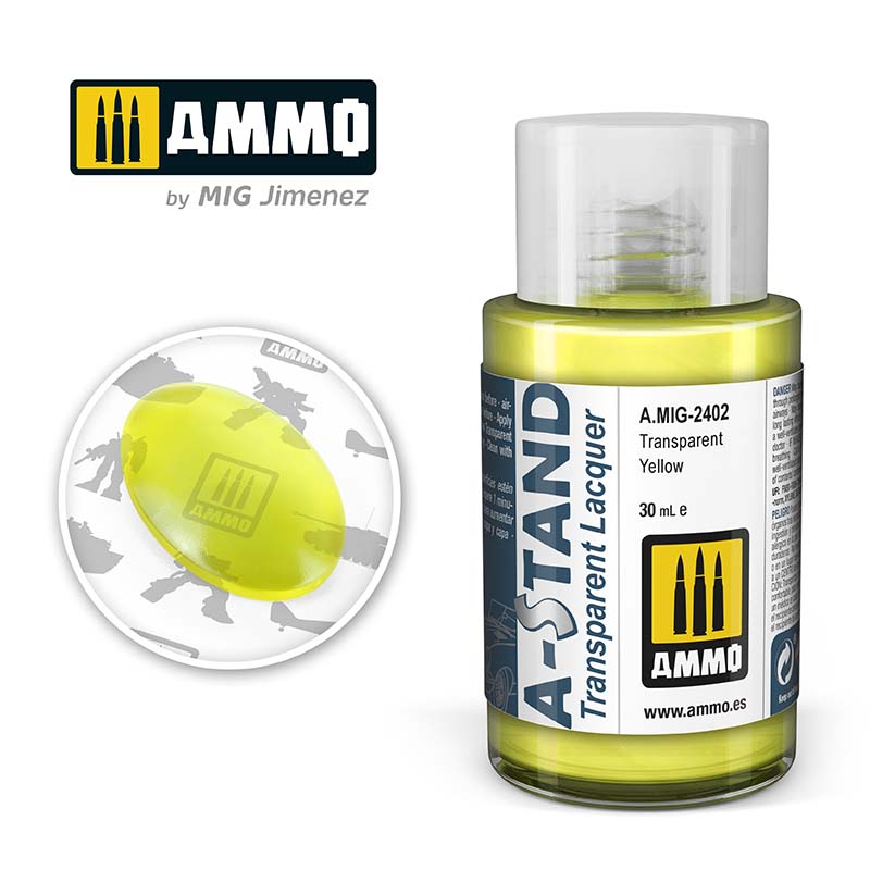 30ml Transparent Yellow Ammo A.MIG-2402