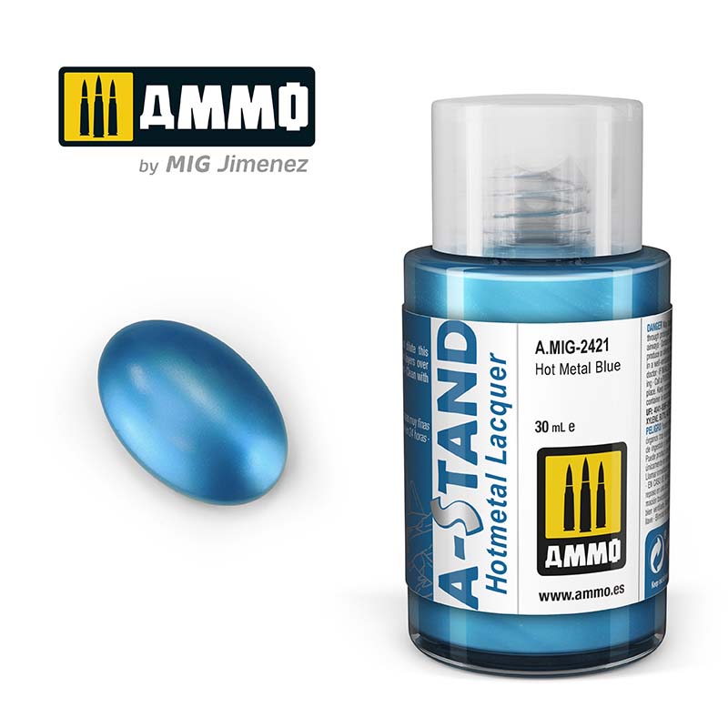 30ml Hot Metal Blue Ammo A.MIG-2421
