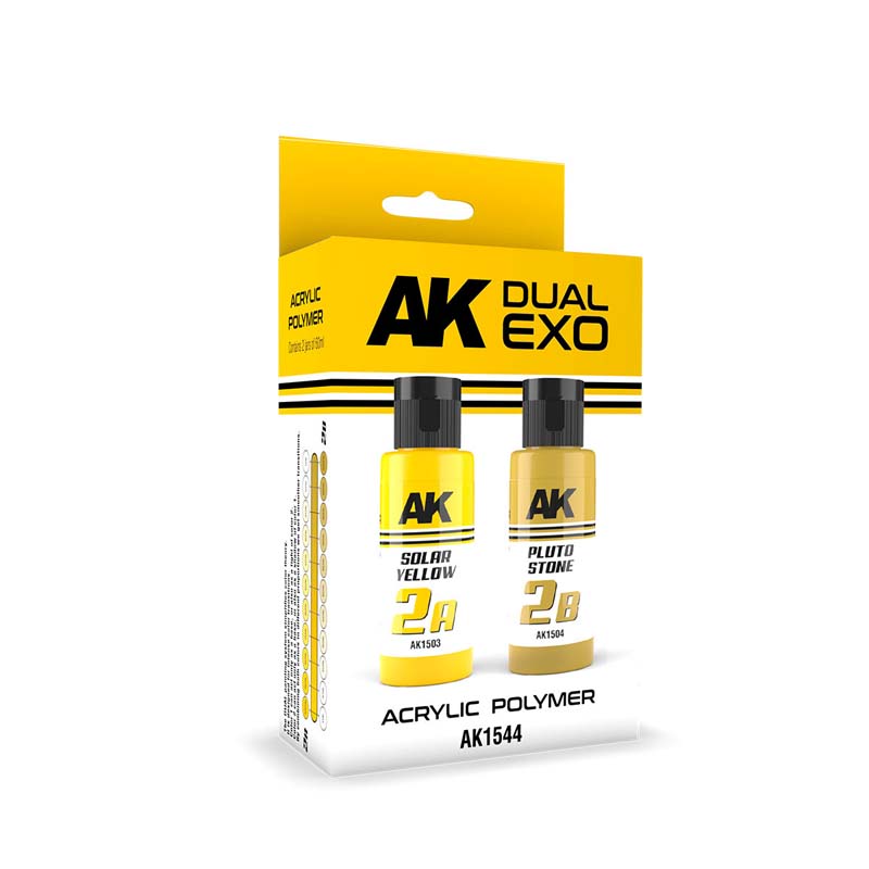AK Interactive Dual Exo Set 2  2A Solar Yellow & 2B Pluto Stone AK-1544