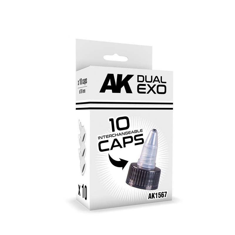 AK Interactive Dual Exo 10 Interchangeable Caps Set AK-1567