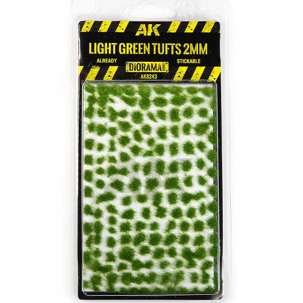 AK Interactive Light Green Tufts (2mm) AK-8243