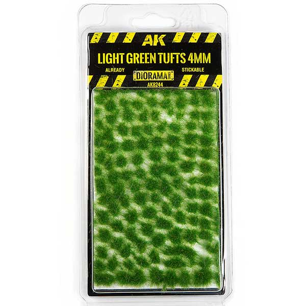 AK Interactive Light Green Tufts (4mm) AK-8244