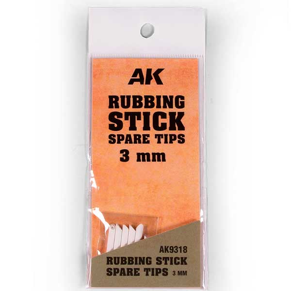AK Interactive Rubbing Stick Spare Tips (3mm) AK-9318