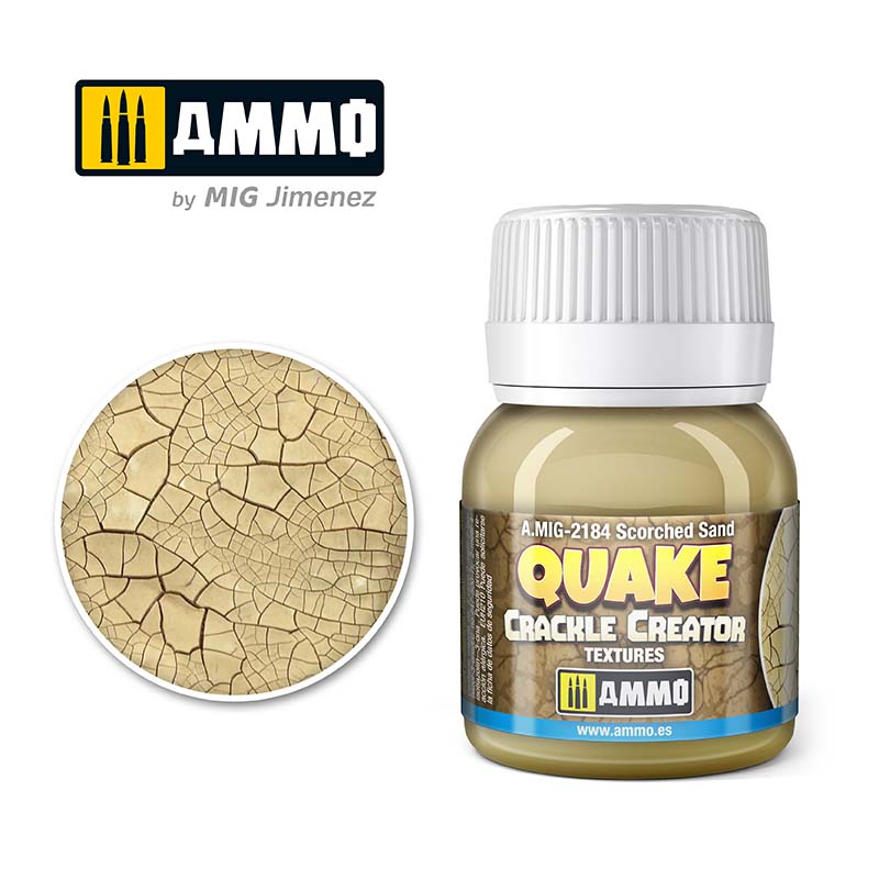 40ml Quake Crackle Creator Textures Scorched Sand A.MIG-2184 Ammo