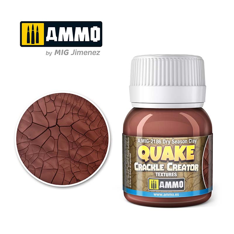 40ml Quake Crackle Creator Textures Dry Season Clay A.MIG-2186 Ammo