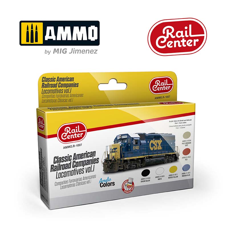 Classic American Railroad Companies – Locomotives Vol.1 AMMO.R-1007 Ammo