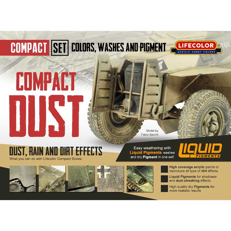 LifeColor Dust Compact Weathering Set SPG08