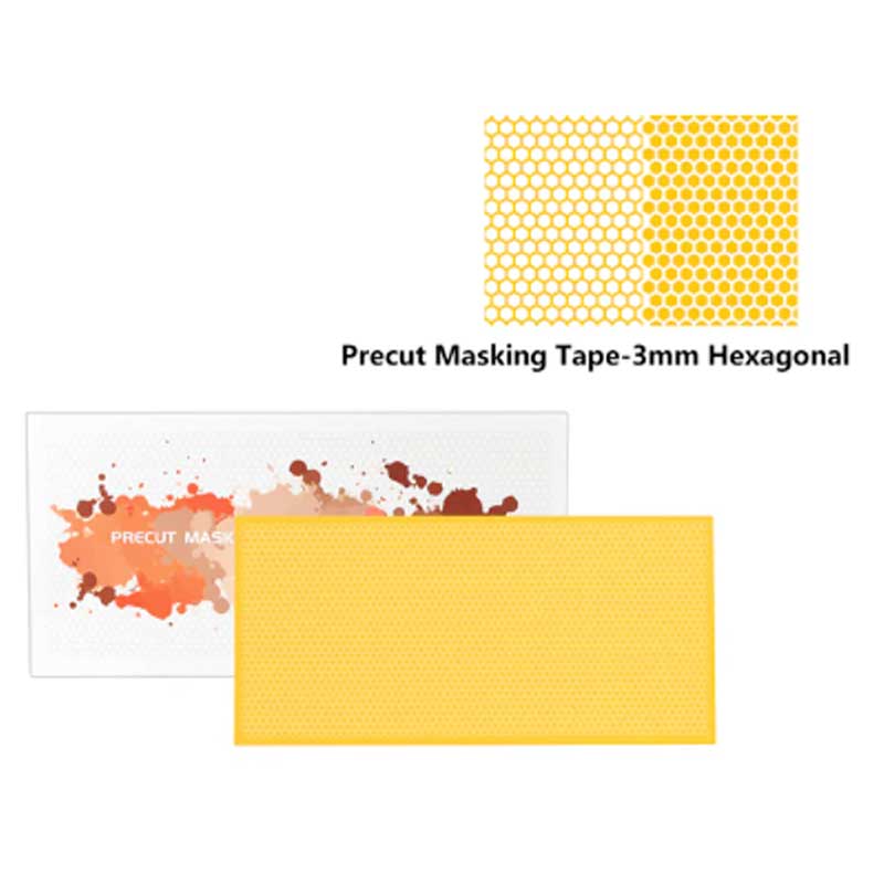 DSPIAE 3mm Precut Masking Tape Hexagonal PMT-H03