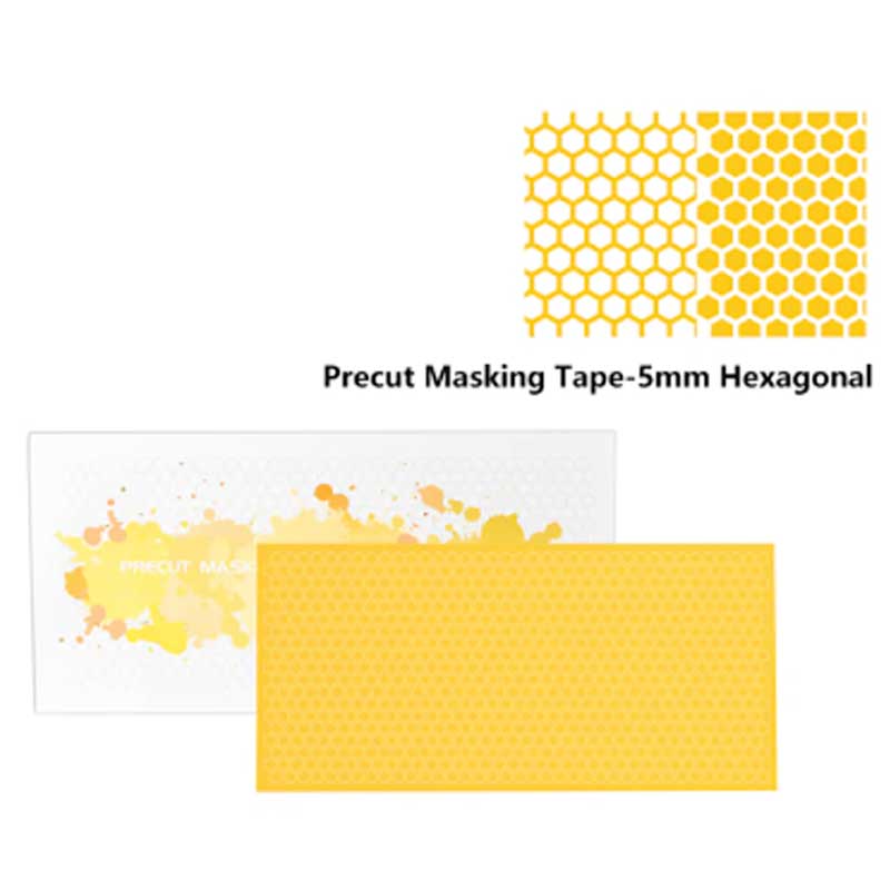 DSPIAE 5mm Precut Masking Tape Hexagonal PMT-H05